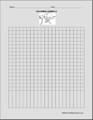 Bar Graph (create): Favorite Savanna Animal