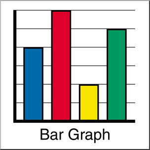 Clip Art: Graphing: Bar Graph Color