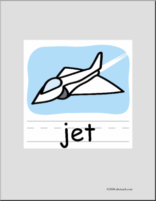 Clip Art: Basic Words: Jet Color (poster)