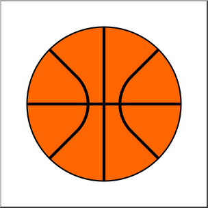 Clip Art: Basketball 1 Color