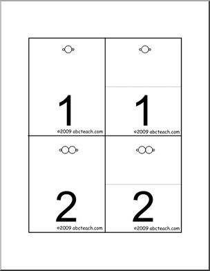 Matching Cards: Bead Bar Numerals (Montessori)