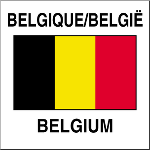 Clip Art: Flags: Belgium Color