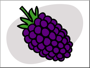 Clip Art: Basic Words: Berry Color Unlabeled