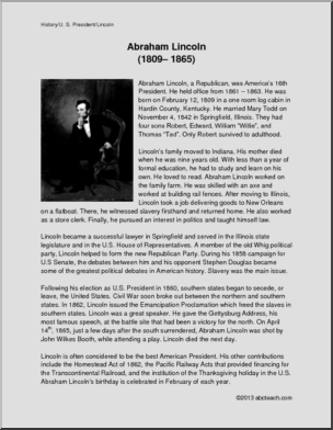 Abraham Lincoln: Biography, U.S. President, Abolitionist