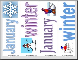 Bookmarks: January/Winter (ESL)