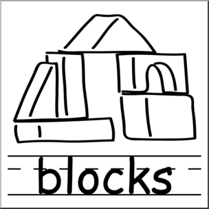 Clip Art: Blocks 2 B&W