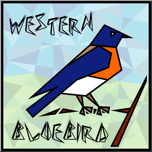 Clip Art: Bluebird Color