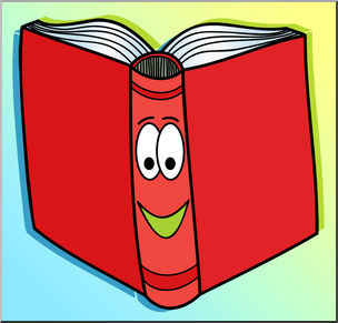 Clip Art: Cute Book 2 Color 1