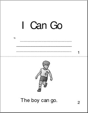 Early Reader: The, Can, Go (b/w version)