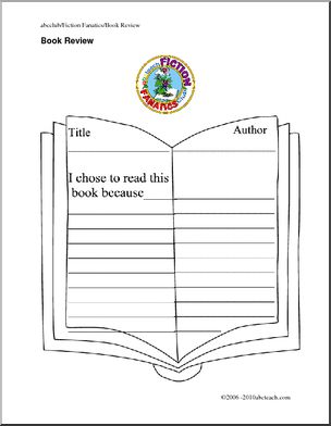 Learning Clubs: Fiction Fanatics Book Review Form (elementary)