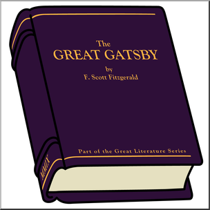 Clip Art: Book: The Great Gatsby Color