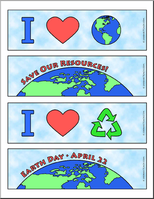 Bookmarks: Earth Day – Conservation (color)