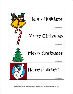 Bookmarks: Christmas (color)