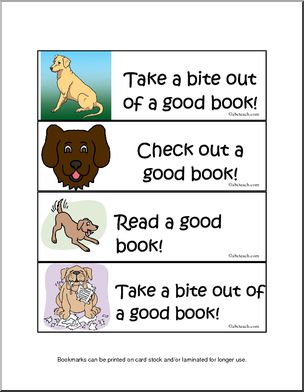 Bookmarks: Dogs (color)