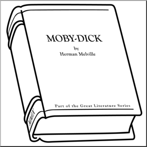 Clip Art: Book: Moby-Dick B&W