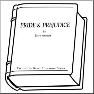 Clip Art: Book: Pride and Prejudice B&W