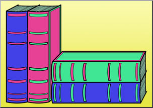 Clip Art: Books 2 Color 1