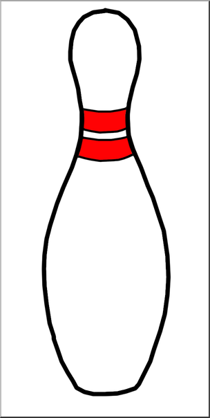 Clip Art: Bowling Pin Color