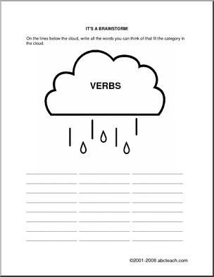 Verbs Brainstorm Form