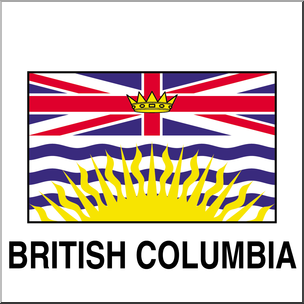 Clip Art: Flags: British Columbia Color