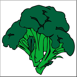 Clip Art: Broccoli Color