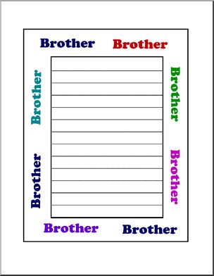 Border Paper: Brother (elementary)