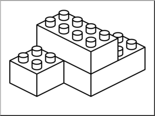 Clip Art: Building Blocks B&W