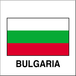 Clip Art: Flags: Bulgaria Color