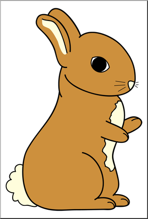 Clip Art: Cartoon Bunny 2 Color 2