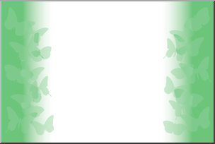 Clip Art: Butterfly Background 02 Green