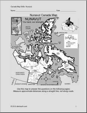 Map Skills: Nunavut, Canada (with map)