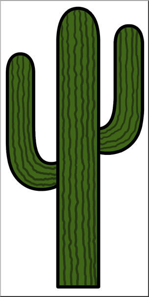 Clip Art: Western Theme: Cactus Color