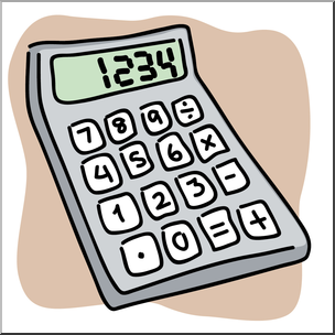 Clip Art: Calculator Color