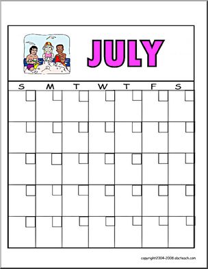 Calendar: July