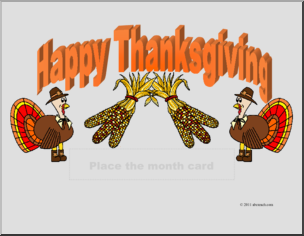 Calendar: Thanksgiving Header (color)