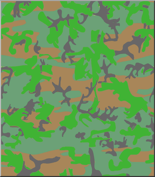 Clip Art: Tile Pattern: Camouflage 50%