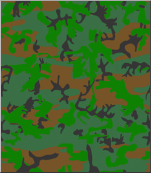 Clip Art: Tile Pattern: Camouflage 100% Low Resolution