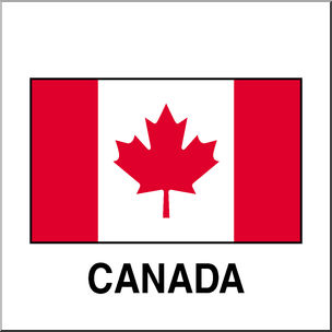 Clip Art: Flags: Canada Color