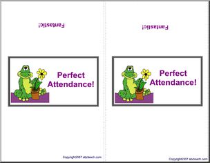 Candy Wrapper: Attendance (happy frog)