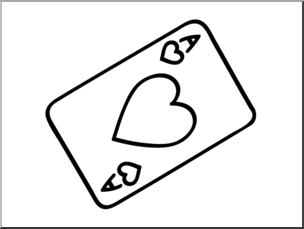 Clip Art: Basic Words: Card B&W Unlabeled