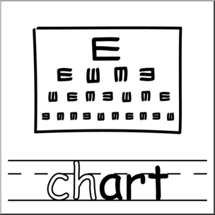 Clip Art: Basic Words: -art Phonics: Chart B&W