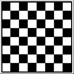 Clip Art: Racing: Checkered Flag B&W