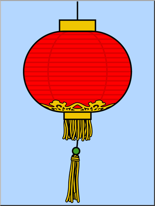 Clip Art: Chinese Lantern Color 2