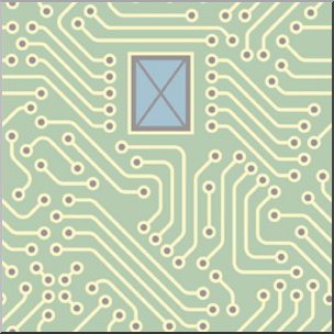 Clip Art: Tile Pattern: Circuit Board Color 25% Low Resolution