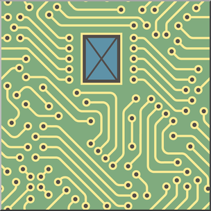 Clip Art: Tile Pattern: Circuit Board Color 50%