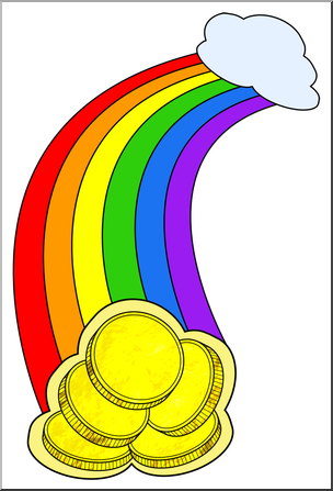 Clip Art: Rainbow Gold 1 Color 2