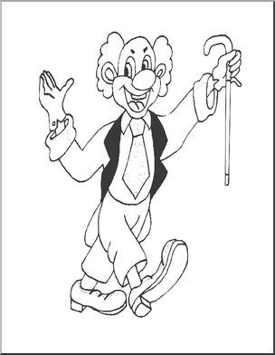 Coloring Page: Clown