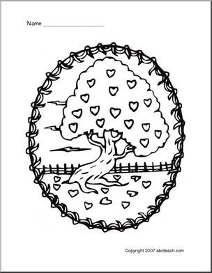 Coloring Page: Tree