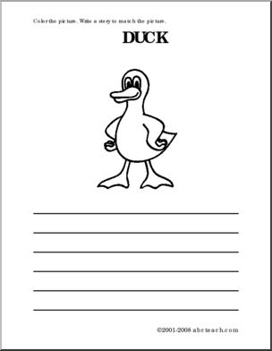 Duck (primary) Color and Write