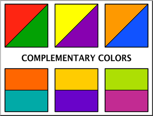 Clip Art: Color Chart 1 Complementary Color